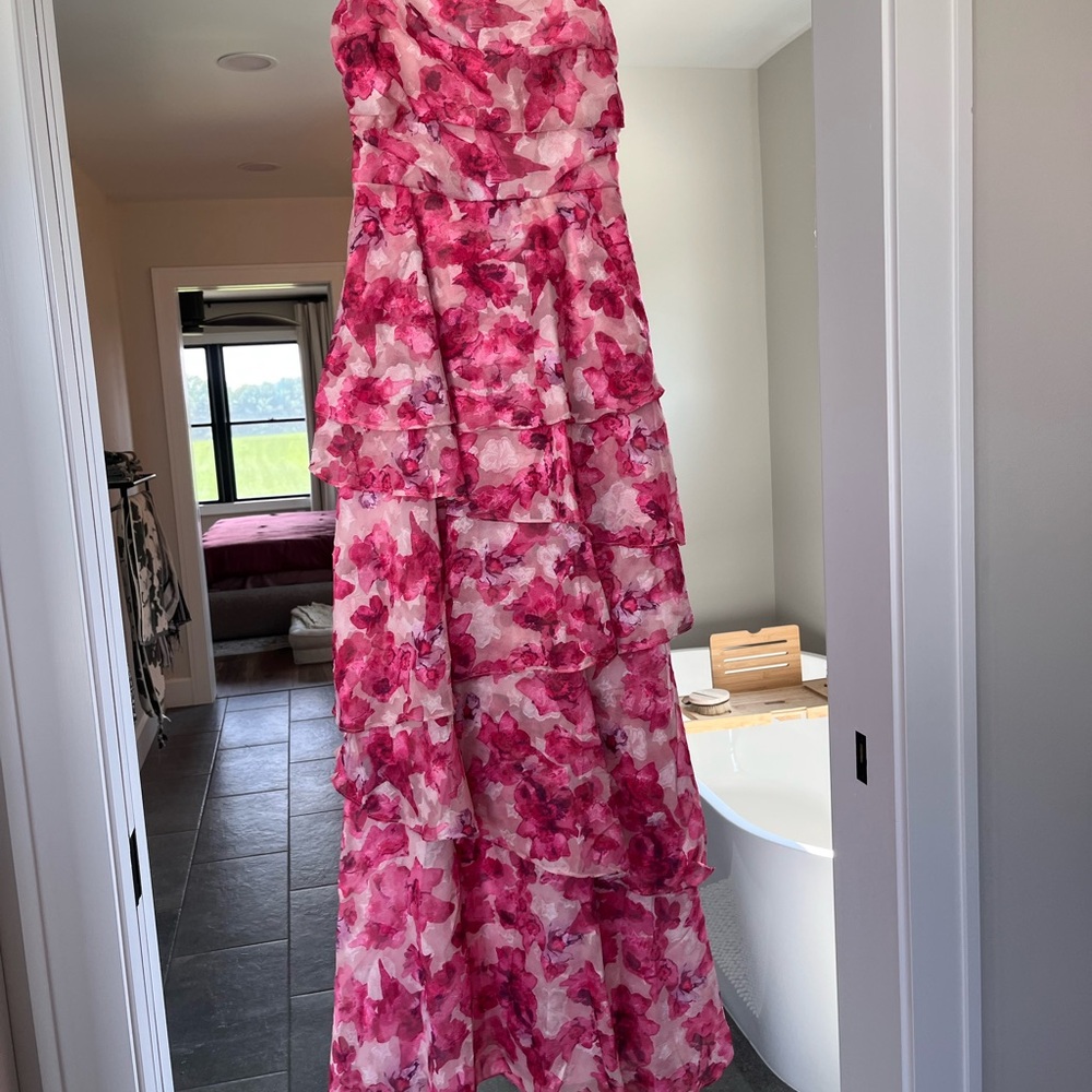 Hello Molly Fuchsia Floral Maxi Dress